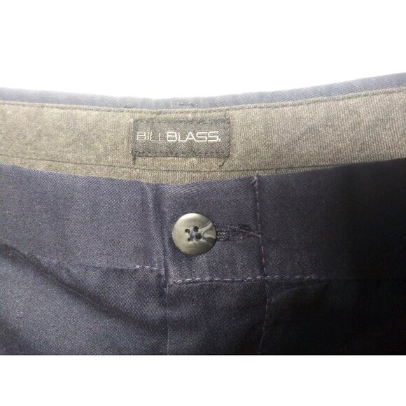 Bill Blass Pants Pleated Slacks Trousers 40x32 blue cuffed hems adjustable waist - Picture 5 of 9